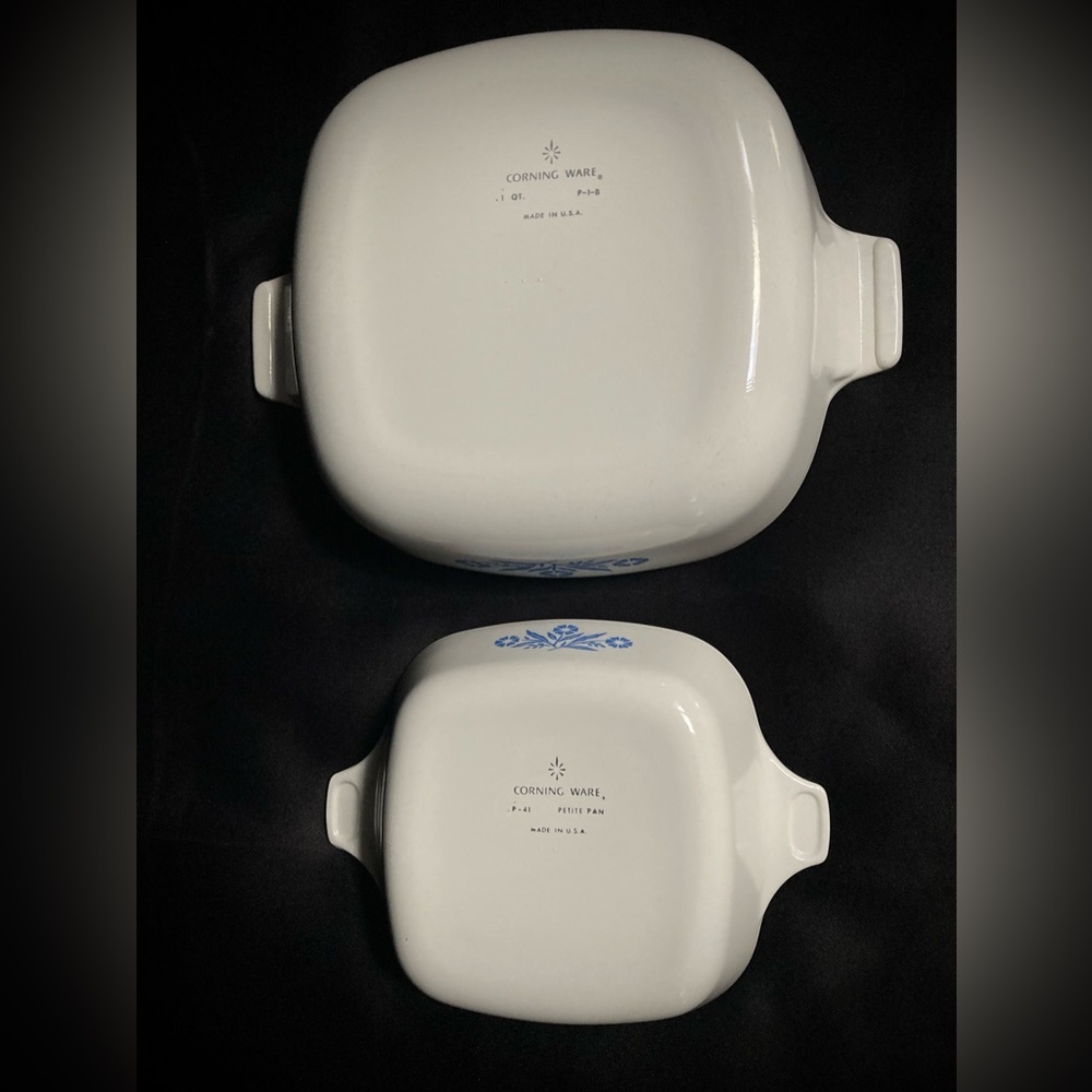 Cornflower Corning Ware White Blue Baking Dish - Picture 6 of 11